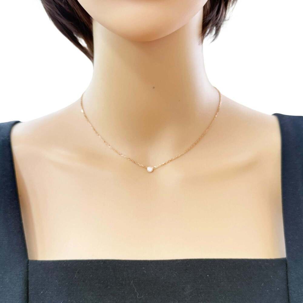 Cartier Damour Diamants Légers necklace, approximately 0.09ct diamond, 18K pi... - Picture 2 of 7